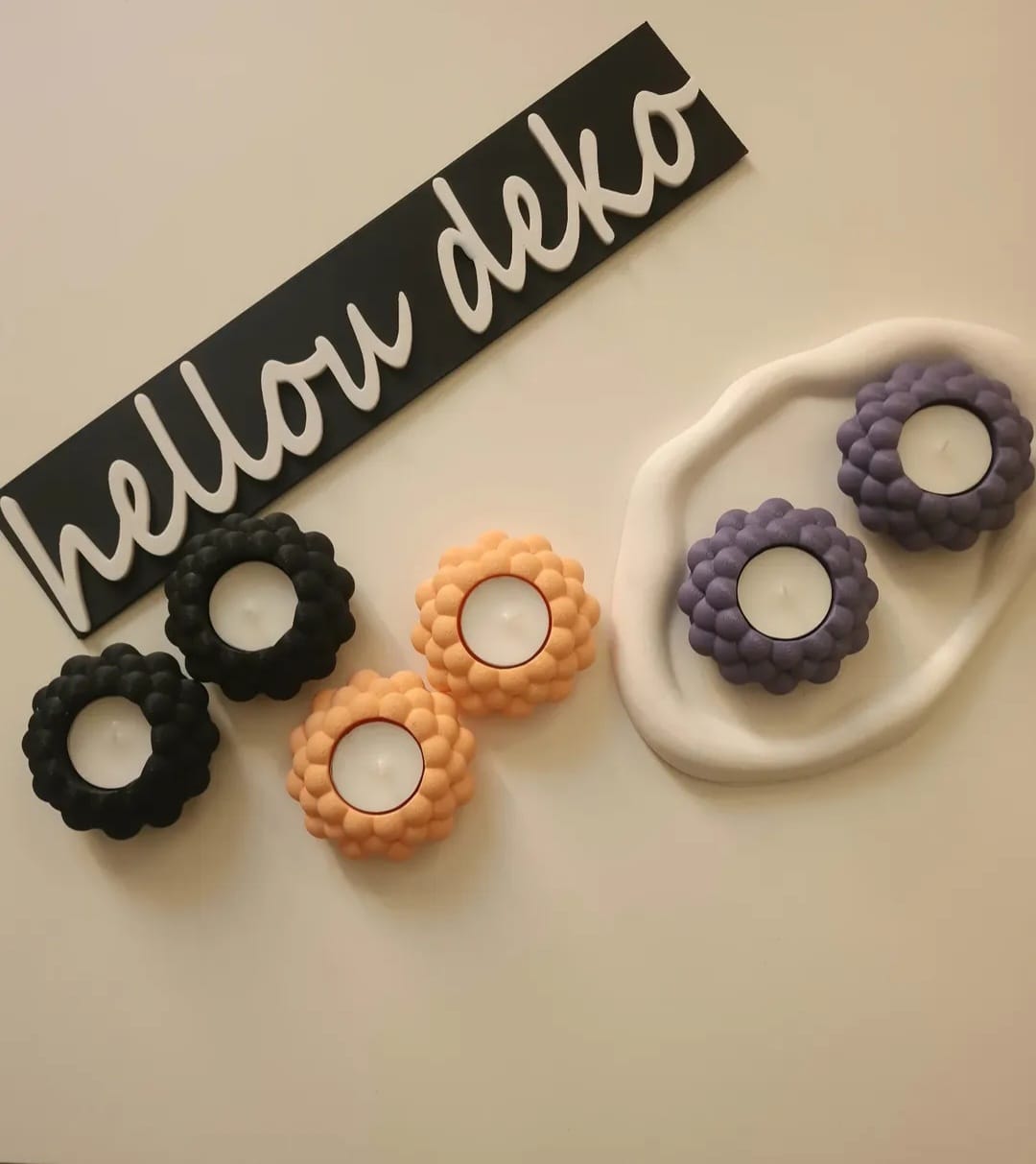 3D Druck Teelichthalter & Deko